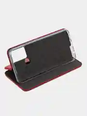 Алый чехол-книжка для Infinix Smart 6 Plus, Инфиникс Смарт 6 Плюс