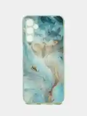 Бирюзовый чехол для Samsung Galaxy A14 (Самсунг Галакси А14), пластиковый, глянцевый