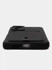 Черный чехол на Redmi Note 12S (Редми Нот 12с), силиконовый, с карманом для карты