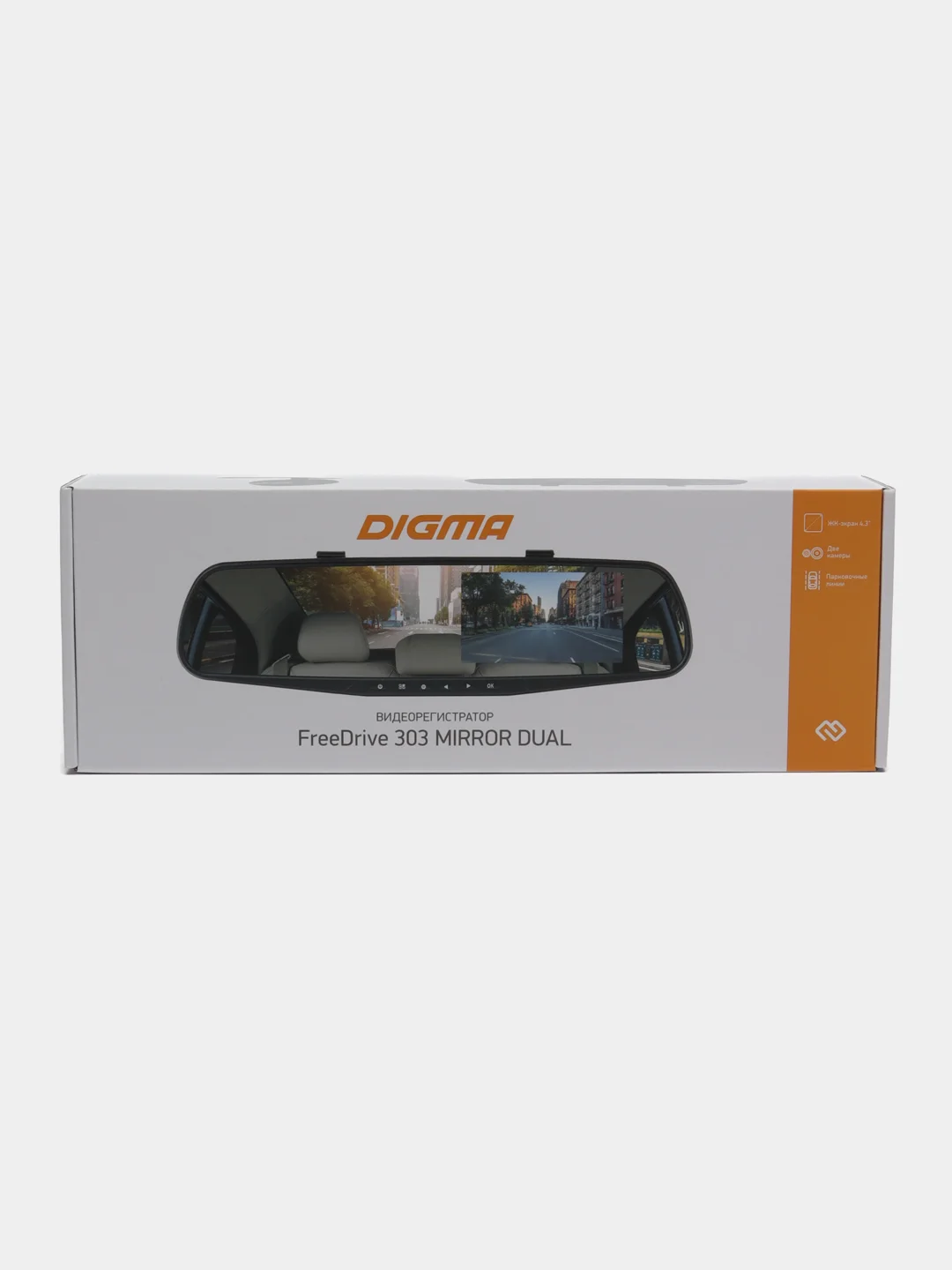 Видеорегистратор Digma FreeDrive 303 Mirror Dual, черный