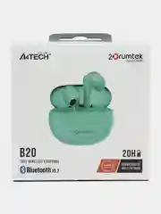 Наушники вкладыши Bluetooth A4TECH 2Drumtek B20 TWS, мятный
