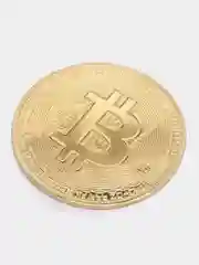 Золотой сувенирная монета "Биткоин"
