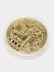 Золотой биткоин монета сувенир "Bitcoin"