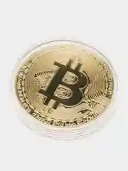 Золотой биткоин монета сувенир "Bitcoin"