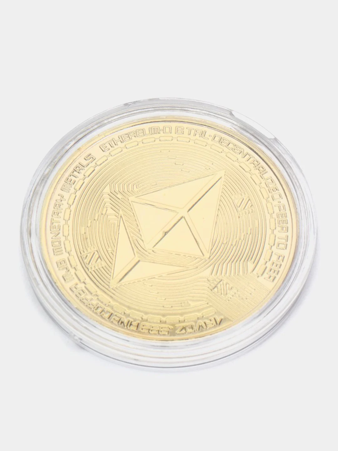 Золотой сувенирная монета Ethereum