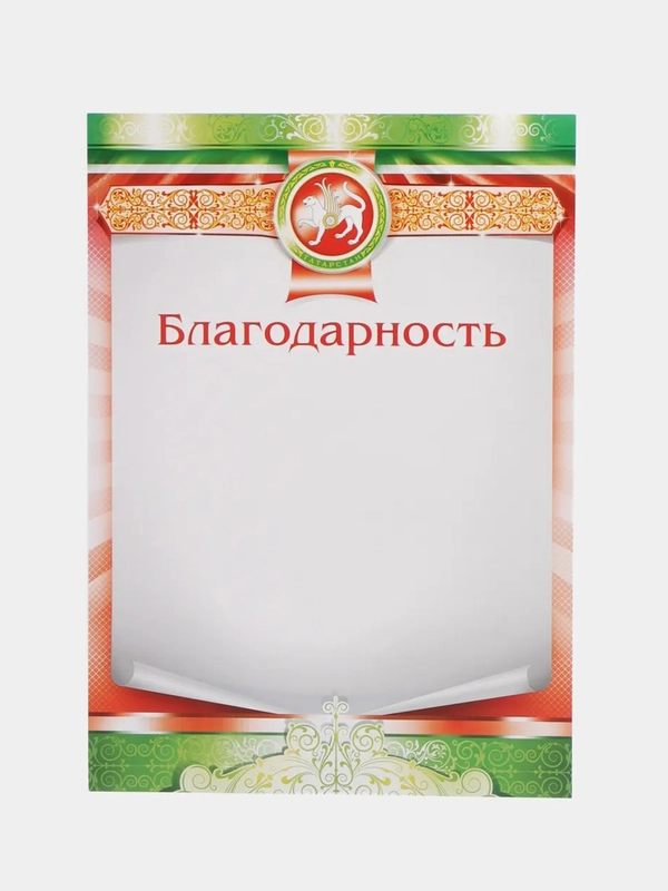 Почетные грамоты с символикой Татарстана, дипломы, благодарности, А4, 20 штук