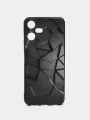 Тёмно-серый чехол для Tecno POVA Neo 3, с принтом, с рисунком, Техно Пова Нео 3