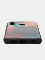 Фиолетовый силиконовый чехол для Tecno Spark Go 2022/Spark 8C (Спарк 8С), с принтом, с рисунком