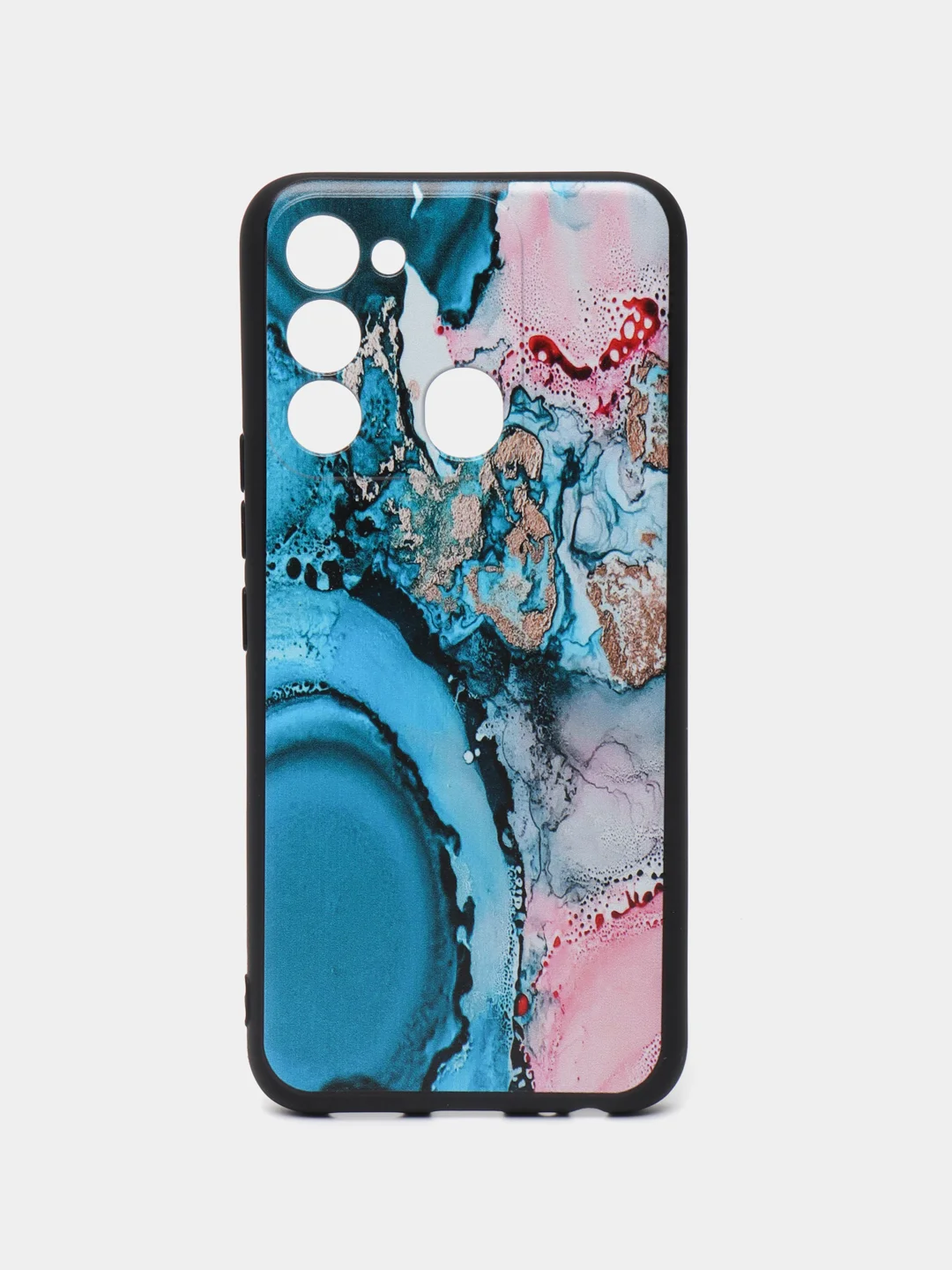 Фуксия силиконовый чехол для Tecno Spark Go 2022/Spark 8C (Спарк 8С), с принтом, с рисунком