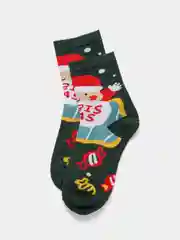 Зеленый носки новогодние 36-41