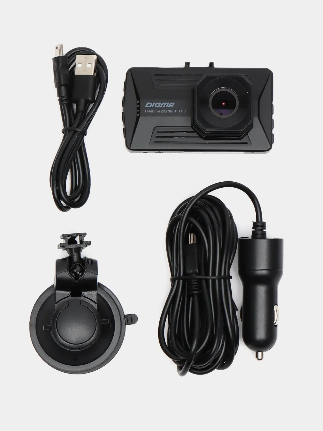Видеорегистратор Digma FreeDrive 208 Night FHD, черный