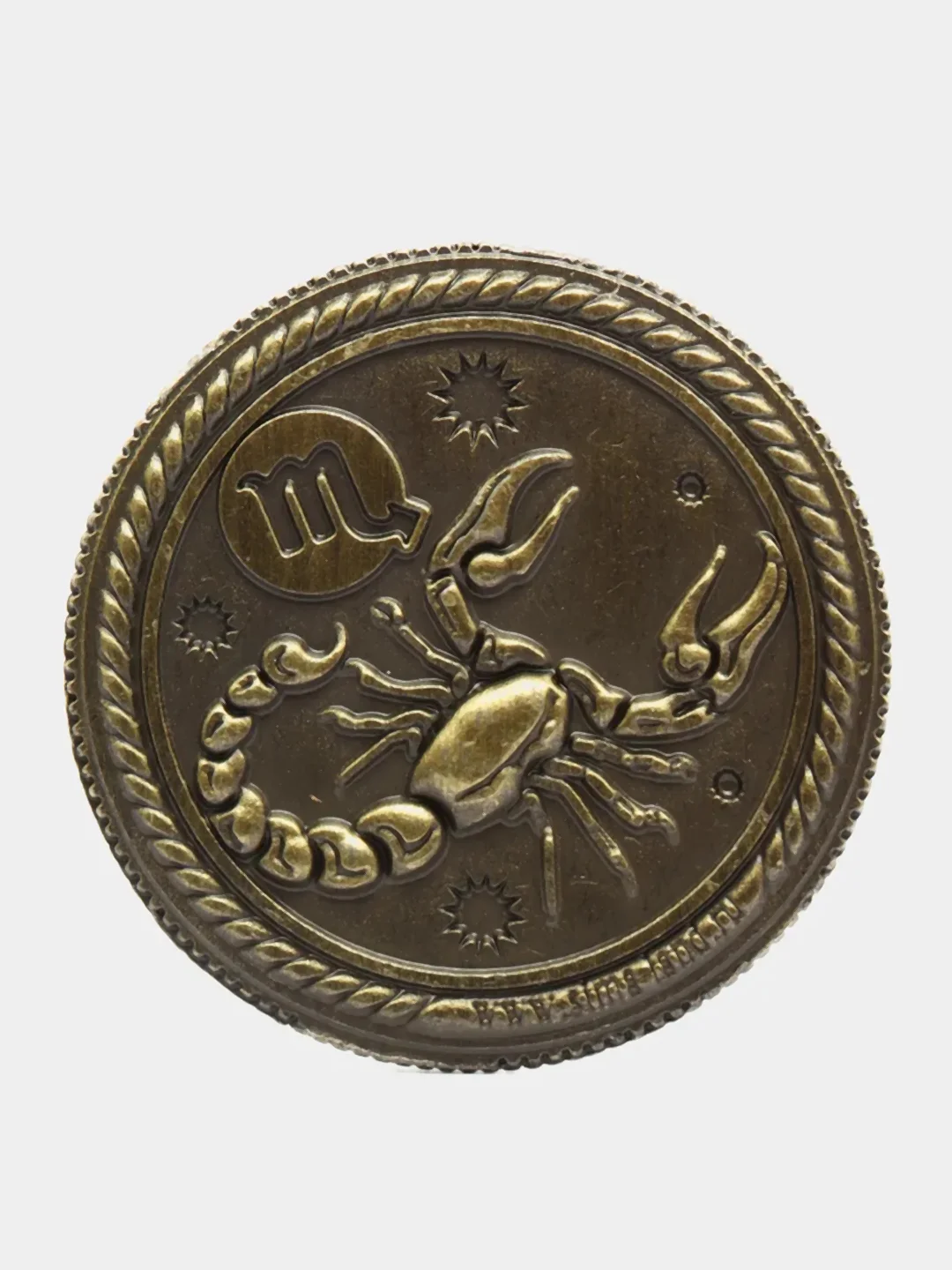 Монета знак зодиака "Скорпион", d=2,5 см
