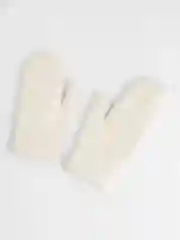 Белый варежки зимние, шерстяные