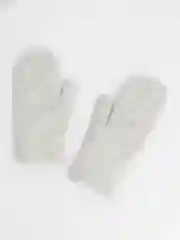 Серебряный варежки зимние, шерстяные