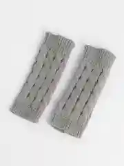 Серый рукава теплые, вязаные, унисекс