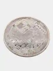 Золотой сувенирная монета Биткоин (Bitcoin)