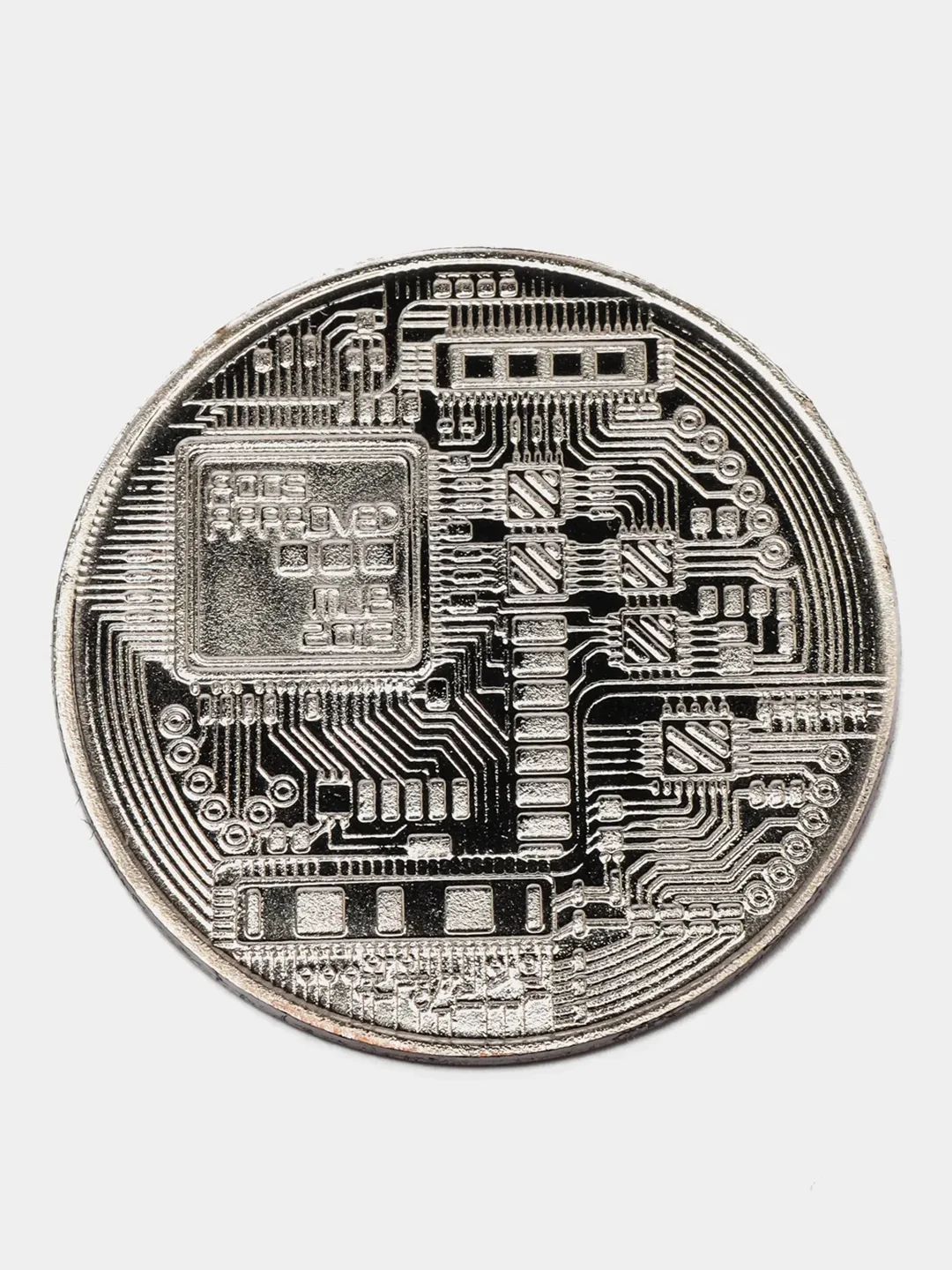 Золотой сувенирная монета Биткоин (Bitcoin)