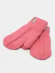 Кораллово-розовый варежки детские, утепленные