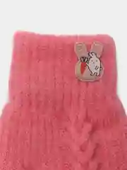 Кораллово-розовый варежки детские, утепленные