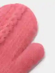 Кораллово-розовый варежки детские, утепленные