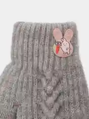 Серый варежки детские, утепленные