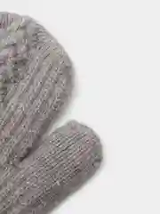 Серый варежки детские, утепленные
