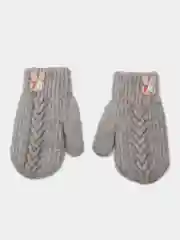 Серый варежки детские, утепленные