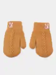 Горчичный варежки детские, утепленные