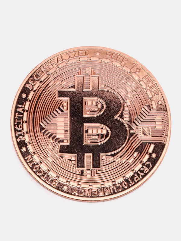 Монета Bitcoin, сувенирный Биткоин