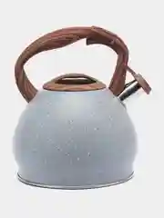 Серый чайник Кукмара со свистком нержавеющая сталь