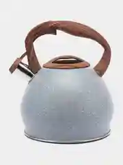Серый чайник Кукмара со свистком нержавеющая сталь