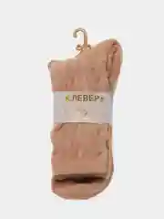 Бежевый носки утепленные, шерстяные, женские