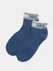 Синий носки женские шерстяные, теплые
