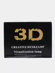 Бордовый светильник 3D ночник светодиодный RGB LED с пультом подарок на Новый год