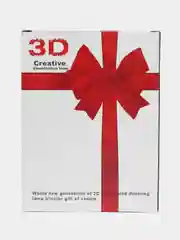 Желтый светильник 3D ночник светодиодный RGB LED с пультом подарок на Новый год
