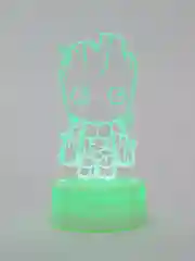 Желтый светильник 3D ночник светодиодный RGB LED с пультом подарок на Новый год