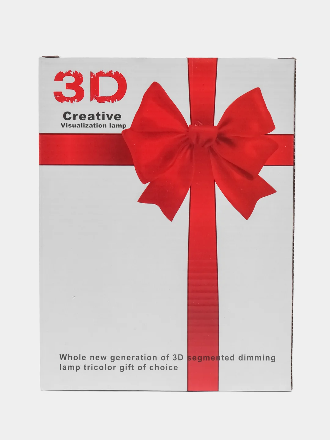 Хром светильник 3D, светодиодный ночник, LED
