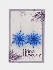 Серьги "Зимнее волшебство", серьги снежинки новогодние