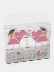 Серебряный праздничные свечи для торта