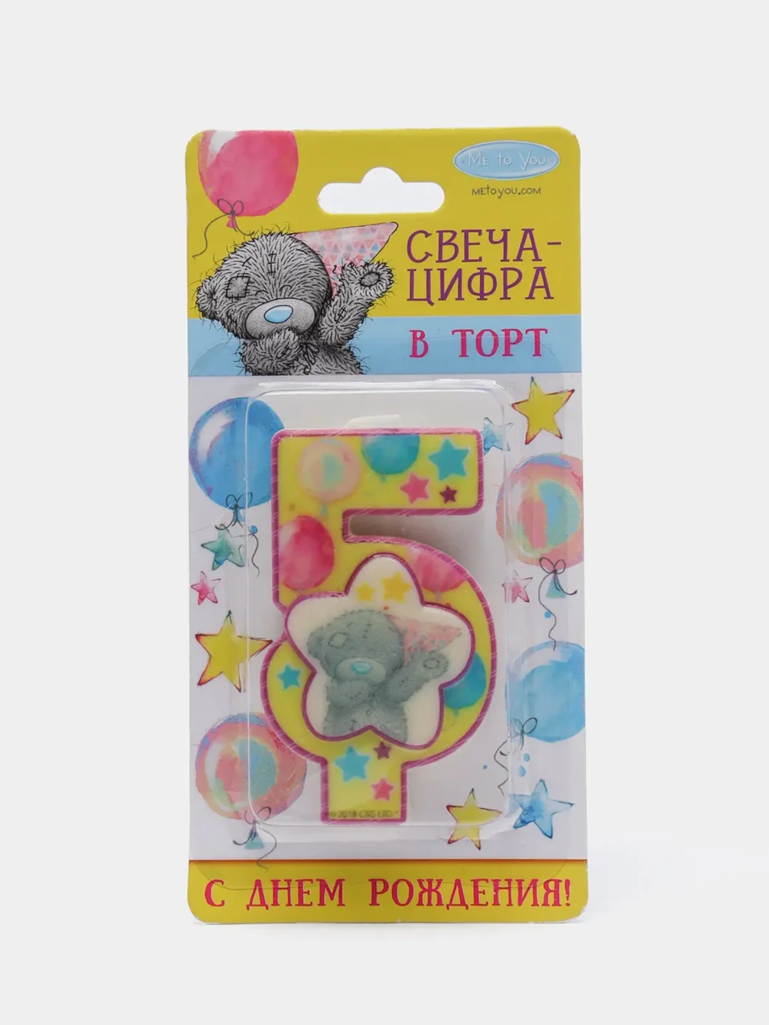 Терракотовый свечи-цифры для торта "Цифры 1, 2, 3, 4, 5"