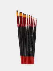 Кисти для рисования Brauberg Premium, синтетика, набор из 10 штук