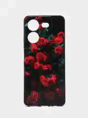 Оранжевый силиконовый чехол для Tecno POVA 5, с принтом, с рисунком, Техно Пова 5
