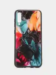 Фиолетовый силиконовый чехол Samsung Galaxy A50 A30S A50S Самсунг А50 А30С А50С с принтом с рисунком