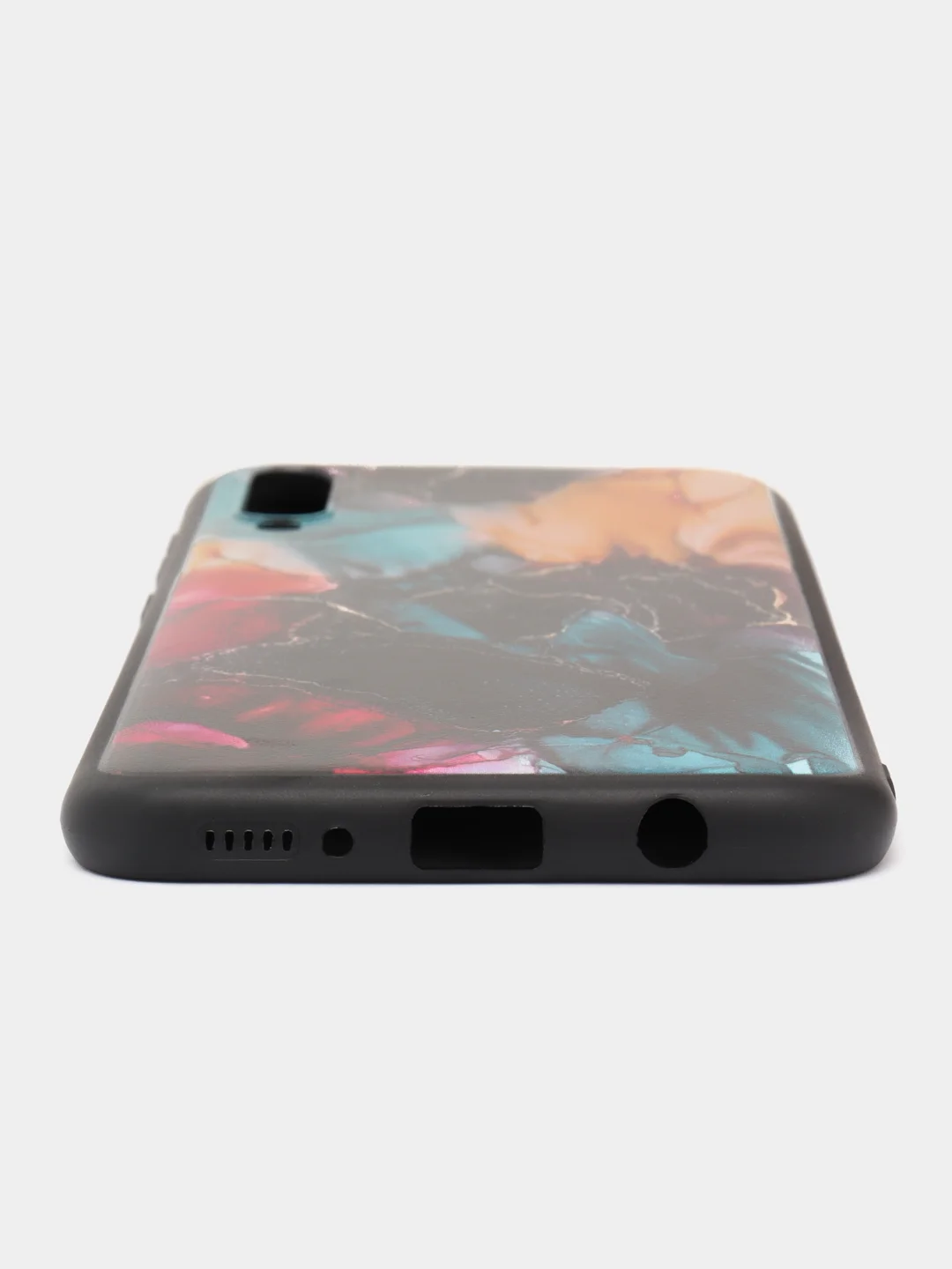 Фиолетовый силиконовый чехол Samsung Galaxy A50 A30S A50S Самсунг А50 А30С А50С с принтом с рисунком