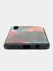 Фиолетовый силиконовый чехол Samsung Galaxy A50 A30S A50S Самсунг А50 А30С А50С с принтом с рисунком