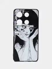 Белый силиконовый чехол для Infinix NOTE 30 Pro, с принтом, с рисунком, Инфиникс Нот 30 Про