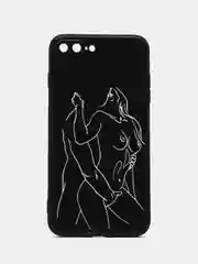 Алый силиконовый чехол для iPhone 15 14 13 12 11 Pro Max Mini Plus XR XS X 7 8+ SE2 с принтом