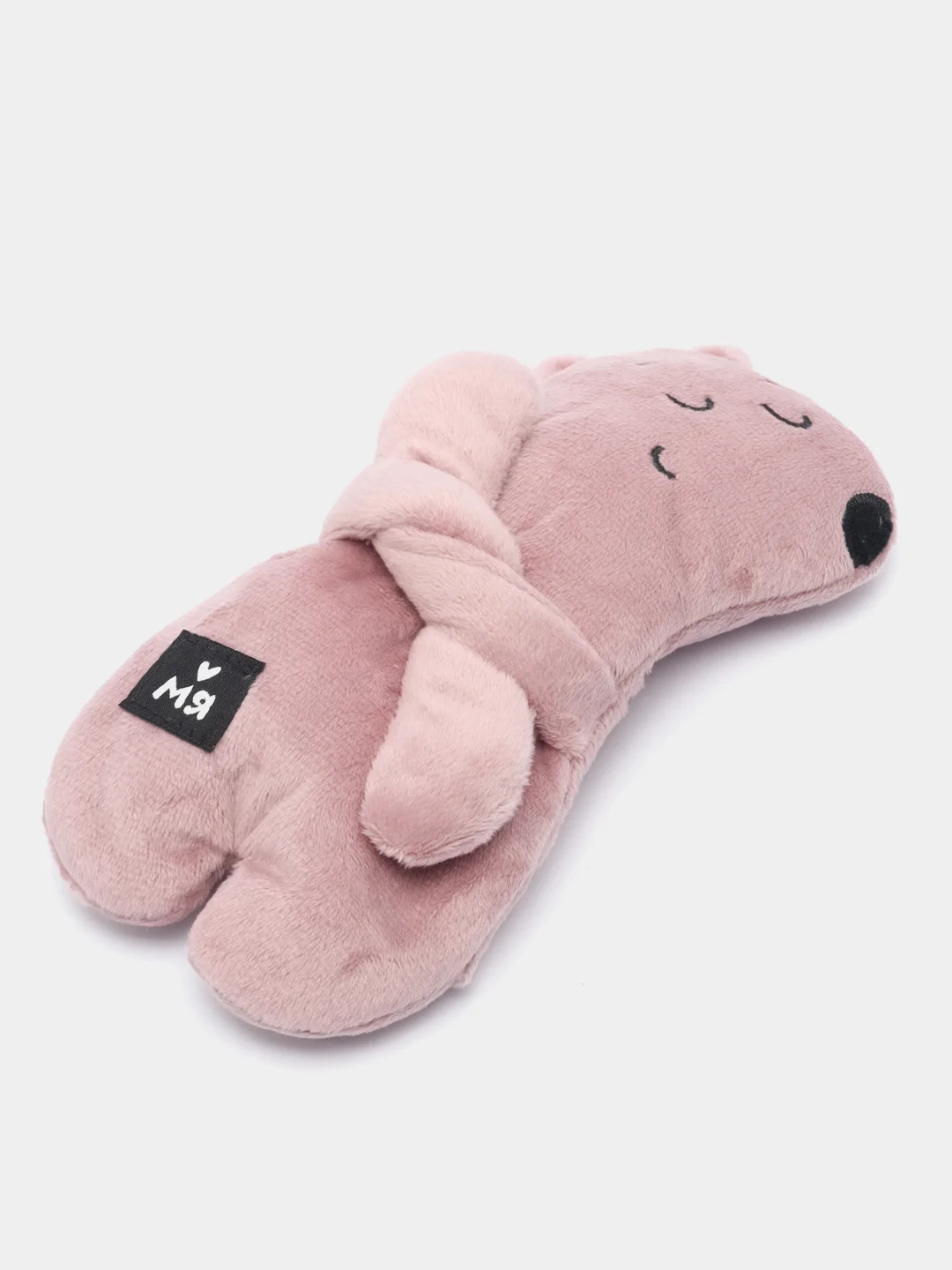 Кораллово-розовый игрушка-грелка с вишневыми косточками