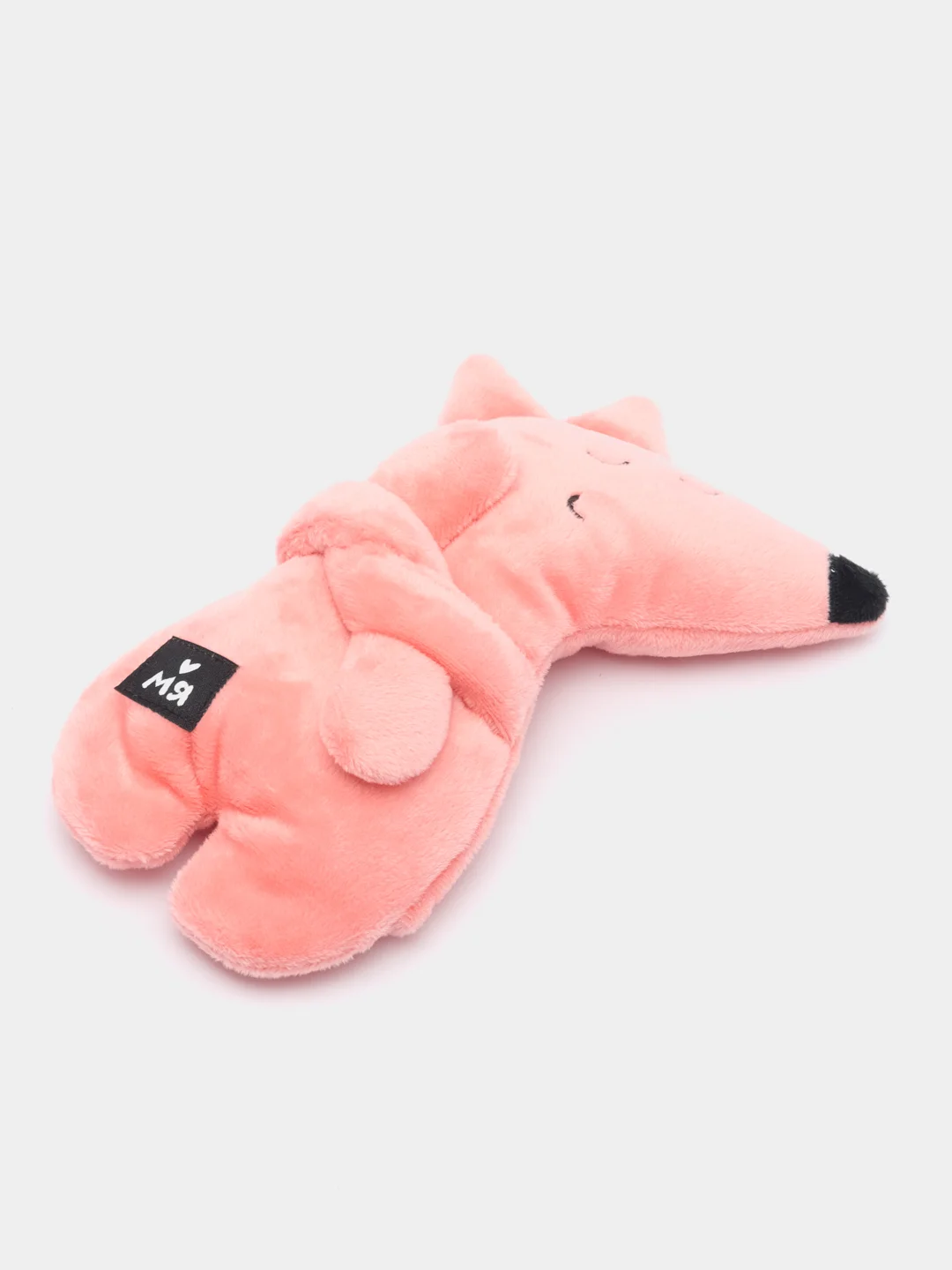 Кораллово-розовый игрушка-грелка с вишневыми косточками