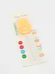 Желтый свечи-цифры для торта контурные